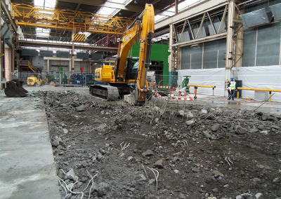 Press Pit Foundations – Llanelli